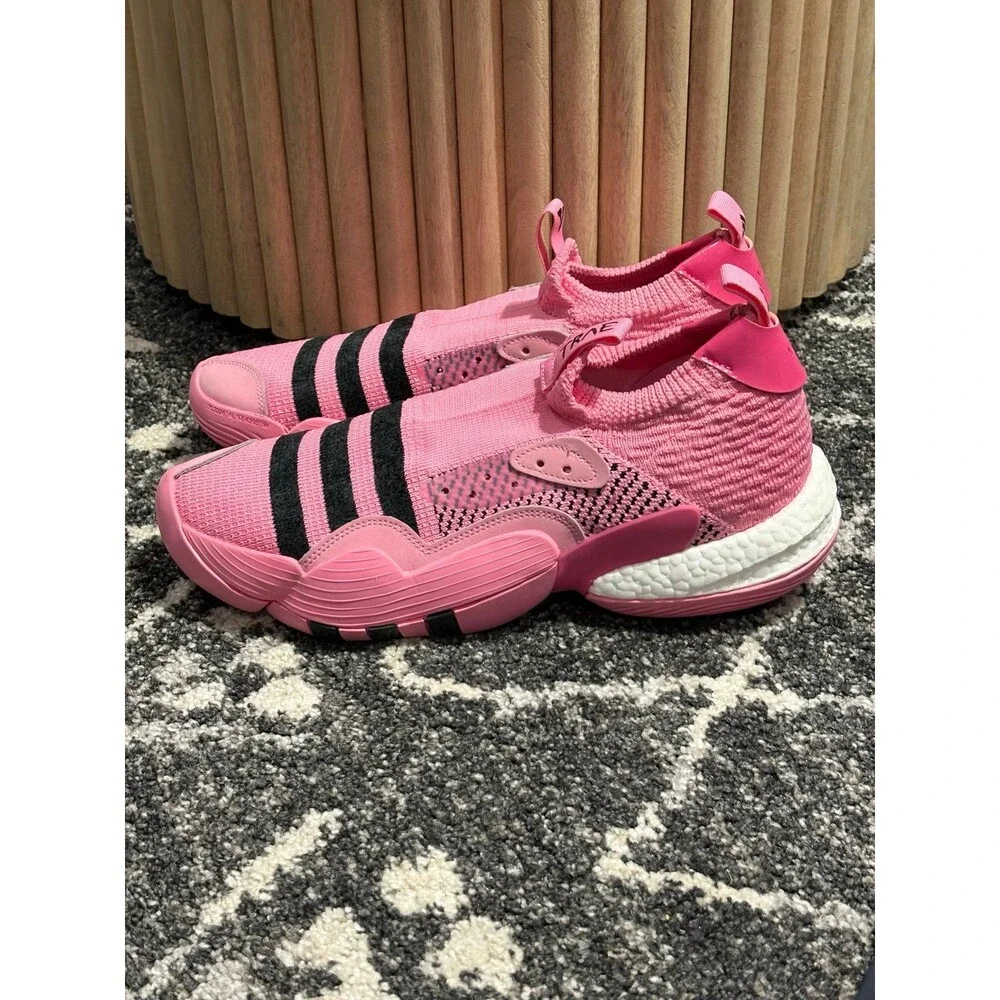 Adidas Trae Young 2.0 Pink Trap House Shoes Mens 13 UK 12.5 / EU 48 Like New